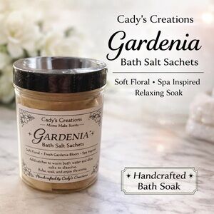 Gardenia Bath Salt Sachets